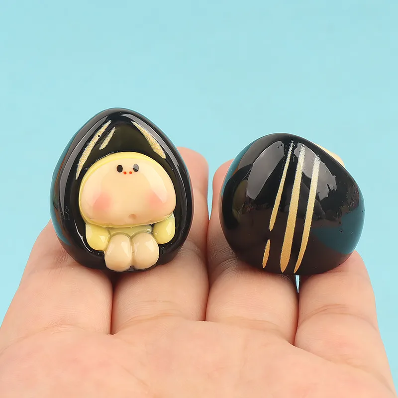 Resin Three-Dimensional Melon Seeds Baby DIY Ornament Accessories Keychain Car Red Dates Decoration Cute Grain Trendy Decoration display picture 5