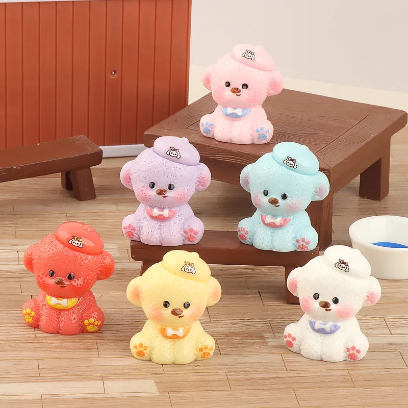 Cartoon Cute Puppy DIY Ornaments Micro Landscape Ornaments Gardening Decorative Resin Crafts Desktop Small Ornaments display picture 1