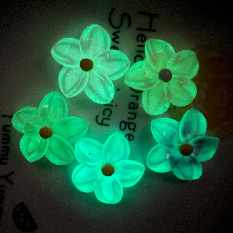 Luminous Gradient Plumeria Rubra Resin Accessories Cream Glue DIY Headdress Phone Case Refridgerator Magnets Beauty Patch display picture 2