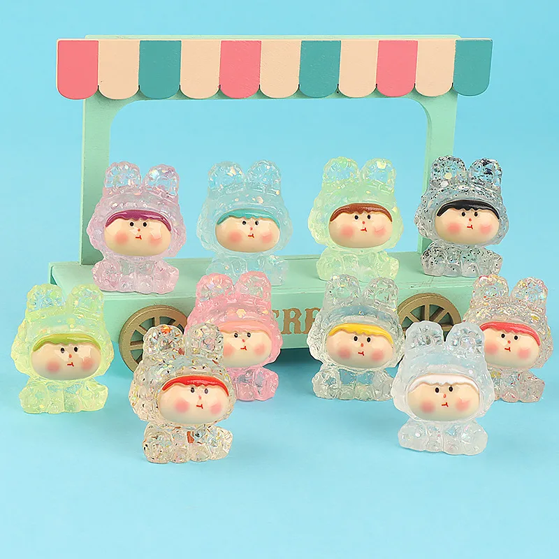 Three-Dimensional Glitter Girl Decoration Resin Jewelry Accessories Tik Tok Live Stream Cute Tablet Desktop Decoration Small Gift Wholesale display picture 1