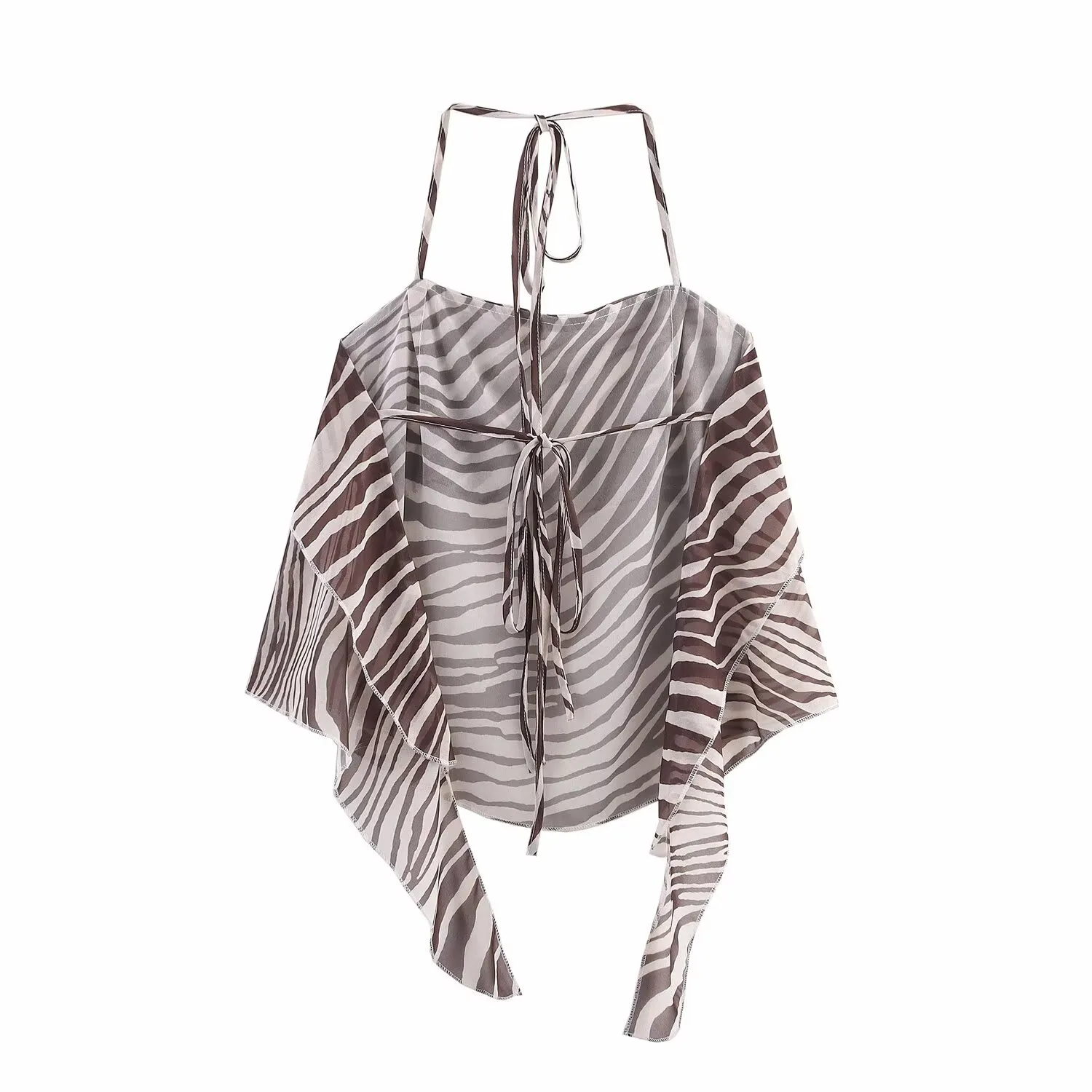 Women's Clothing  Ins Popular Laminated Animal Print Lace-up Vest Skirt display picture 3