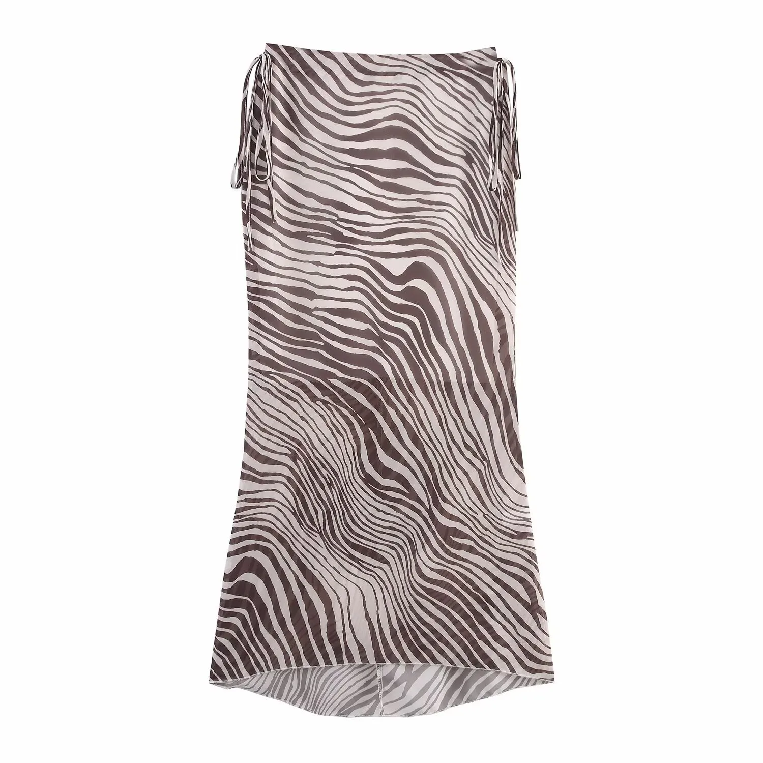 Women's Clothing  Ins Popular Laminated Animal Print Lace-up Vest Skirt display picture 4