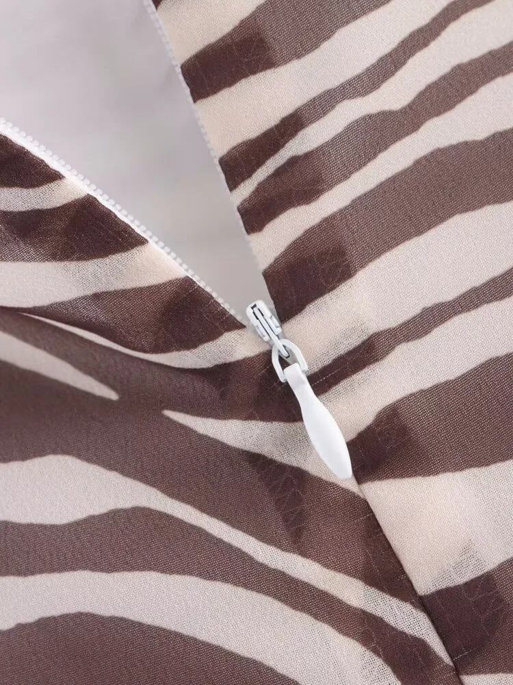 Women's Clothing  Ins Popular Laminated Animal Print Lace-up Vest Skirt display picture 14