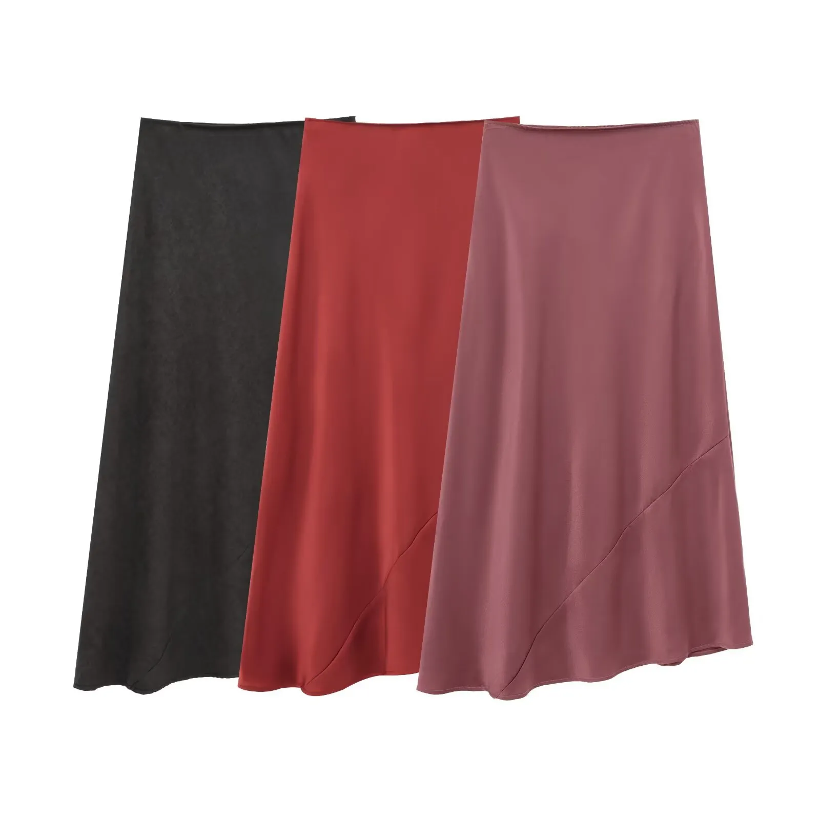 Women's Clothing  Ins Popular Silk Satin Texture Midi Dress display picture 1