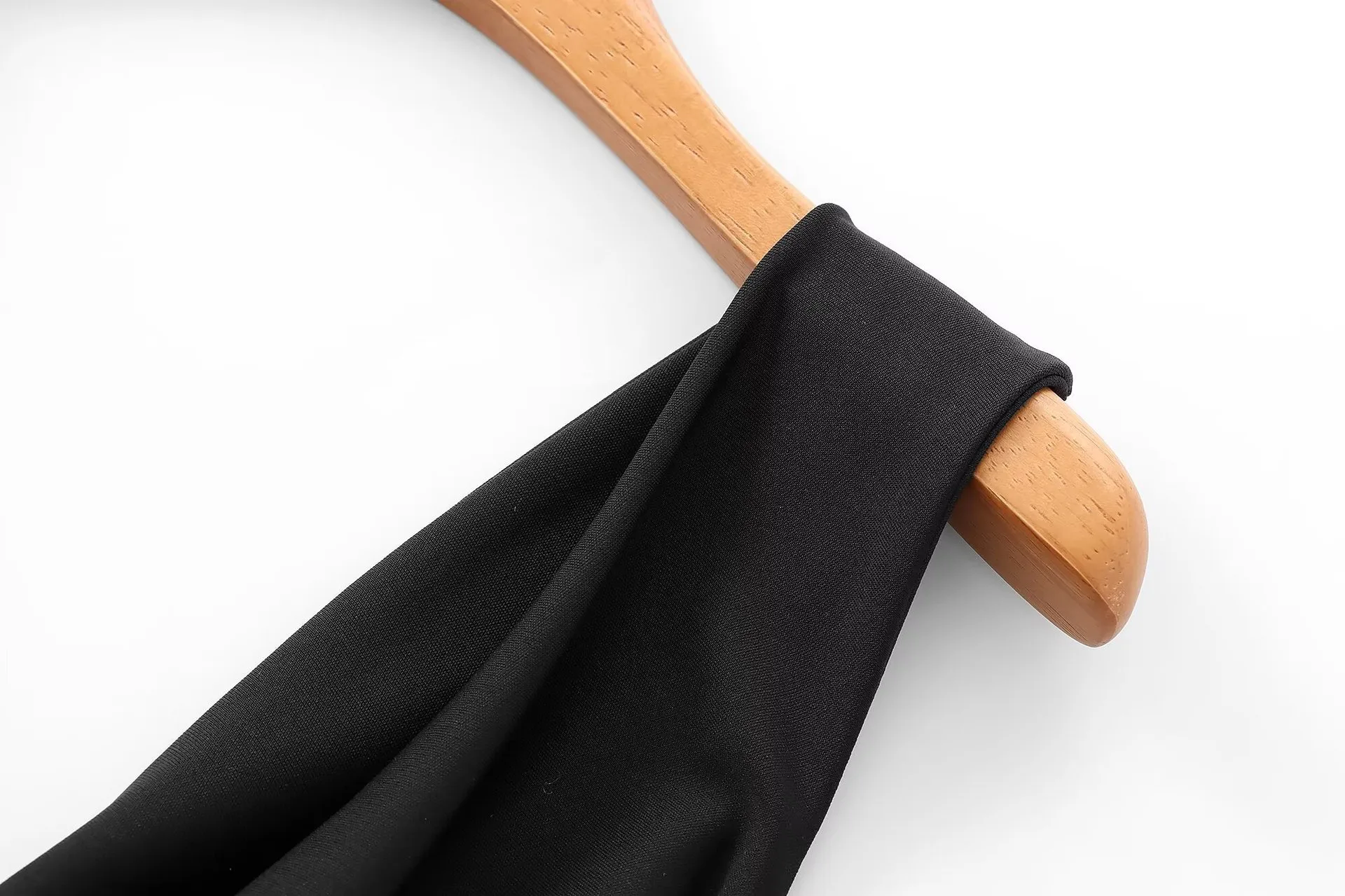 Women's Clothing Hot Sale At  Back Bow Tie Draped Collar Sleeveless Slim Fit Midi Skirt Dress display picture 7