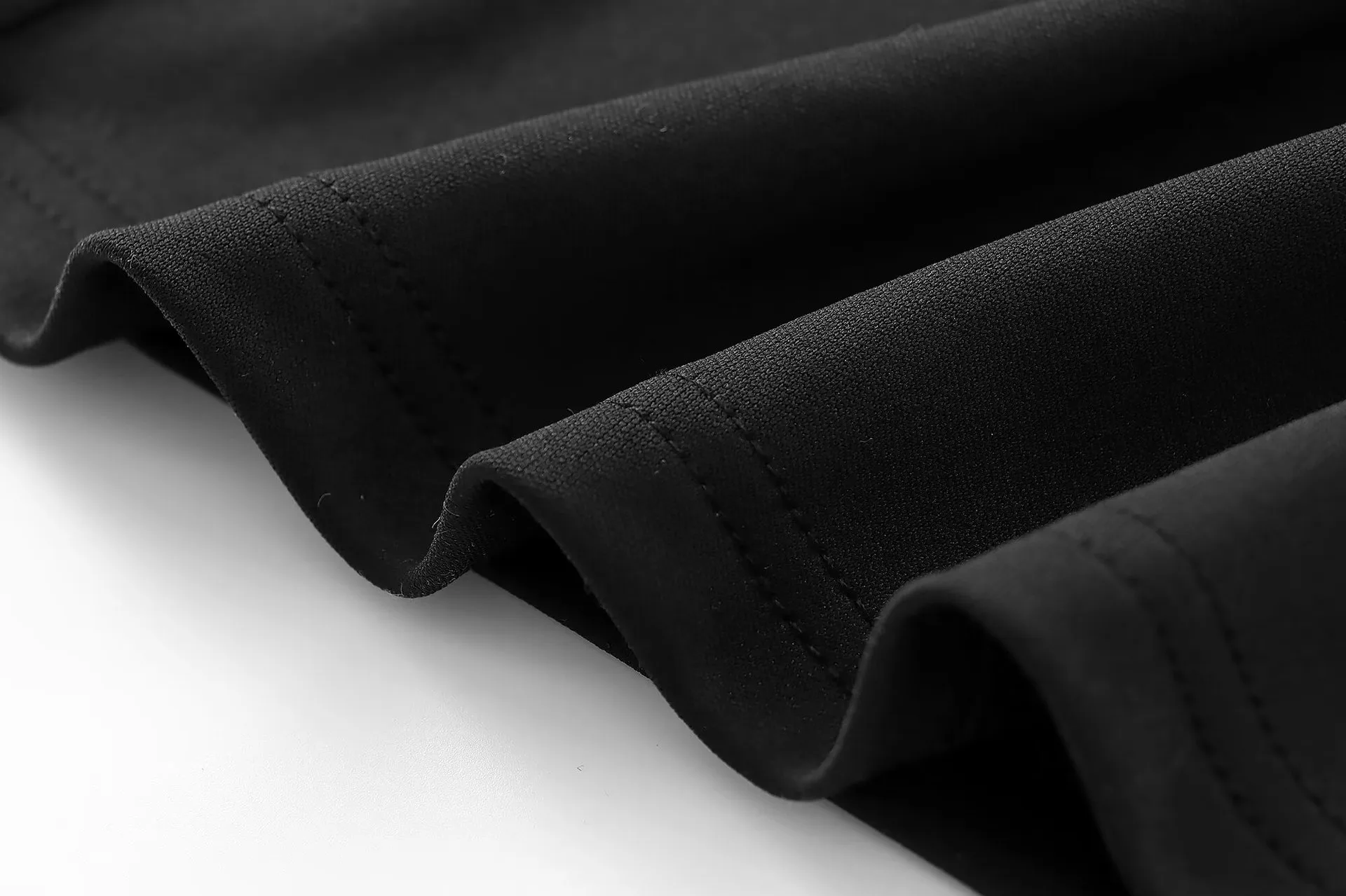 Women's Clothing Hot Sale At  Back Bow Tie Draped Collar Sleeveless Slim Fit Midi Skirt Dress display picture 8
