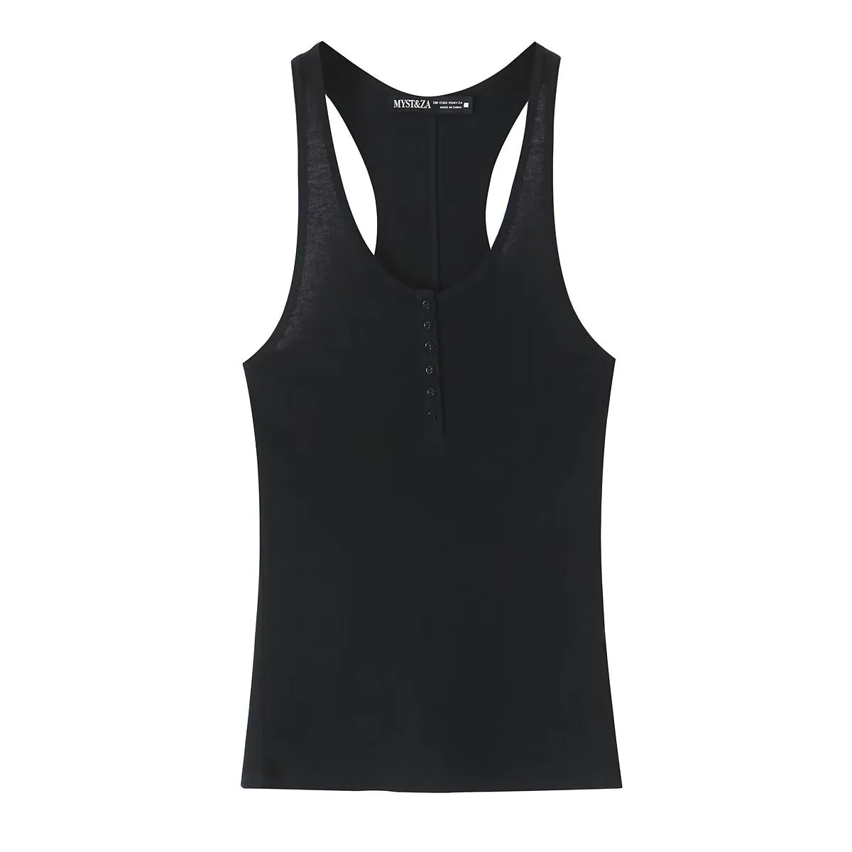 Women's Clothing Ins Internet Hot Three-Color Decorated Row Button Cotton Top display picture 3