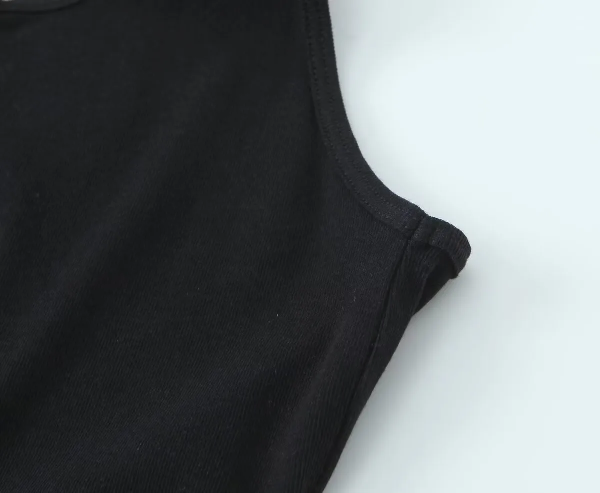 Women's Clothing Ins Internet Hot Three-Color Decorated Row Button Cotton Top display picture 12
