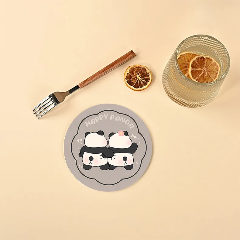 Diatom Mud Coaster Office Office Worker Heat Proof Mat Customized Water-Absorbing Quick-Drying Thickened Coaster Placemat Non-Slip And Hot display picture 7