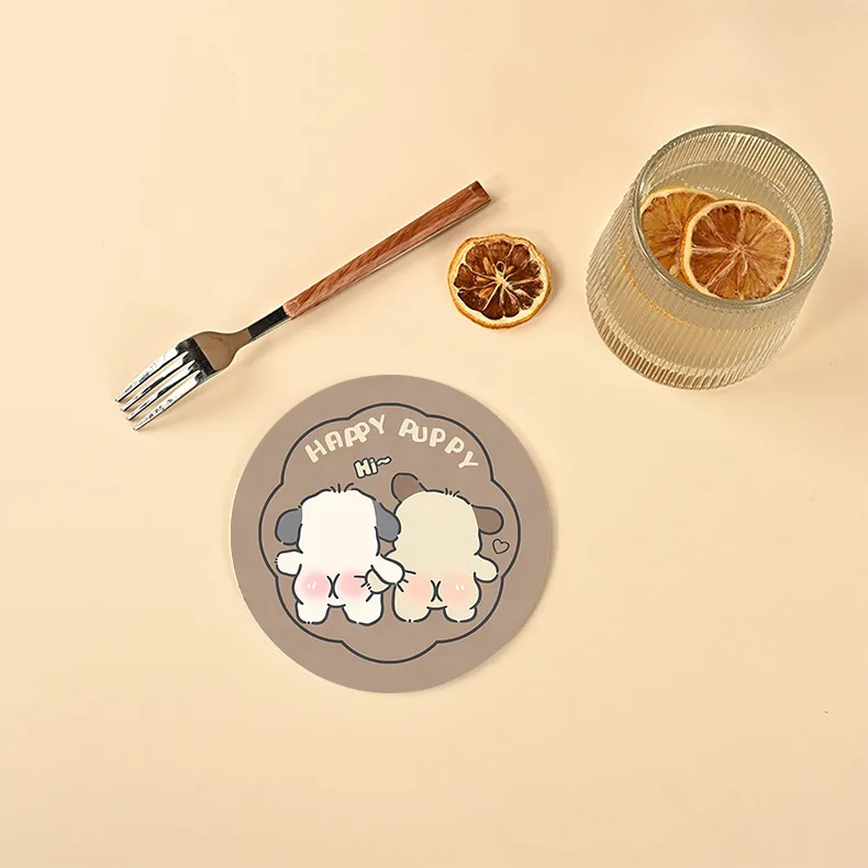 Diatom Mud Coaster Office Office Worker Heat Proof Mat Customized Water-Absorbing Quick-Drying Thickened Coaster Placemat Non-Slip And Hot display picture 9