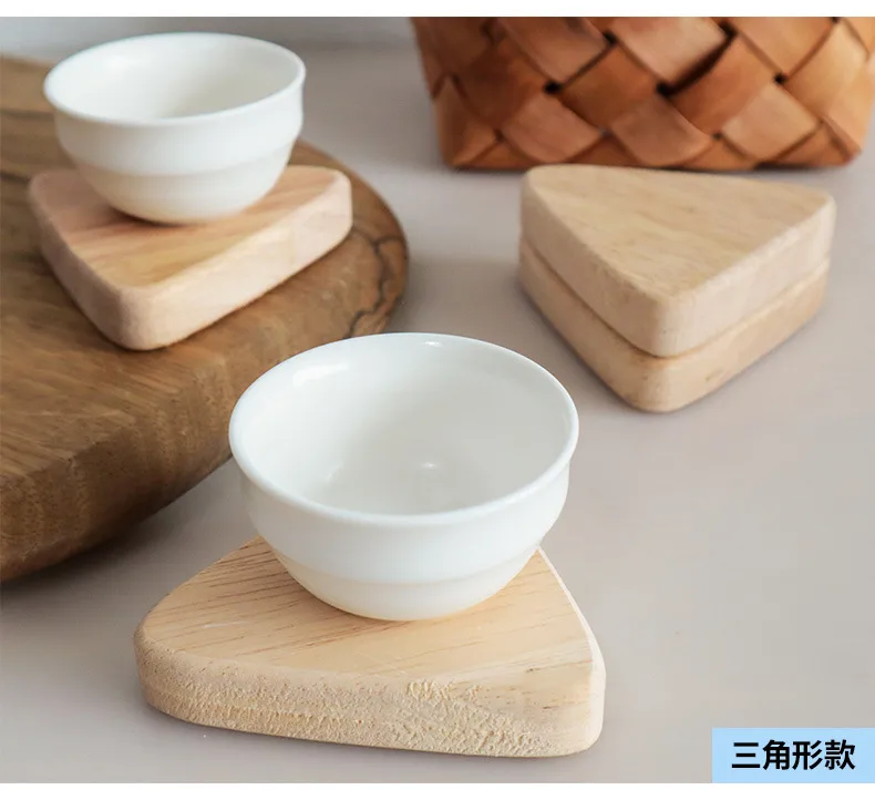 Wooden Teacup Mat Coffee Cup Mug Heat Proof Mat Coaster display picture 2