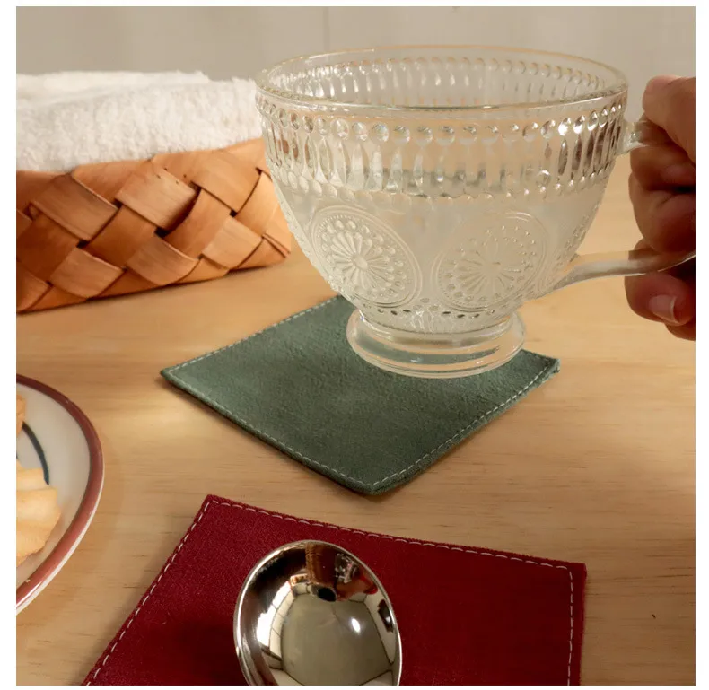 Teacup Mat Fabric Linen Heat Proof Mat Tea Art Coaster Plain Fabric Home Tea Ceremony Heat Proof Mat display picture 7