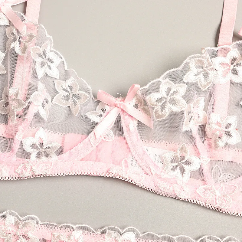 Nihaowholesale Wholesale New Fashion Embroidered Lace See-through Underwear display picture 25