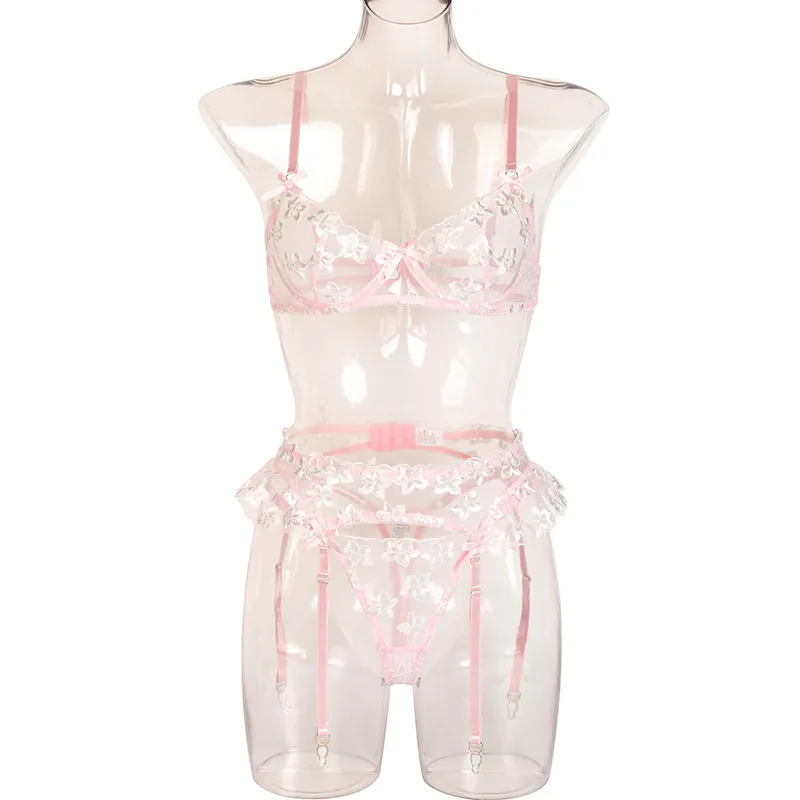 Nihaowholesale Wholesale New Fashion Embroidered Lace See-through Underwear display picture 1