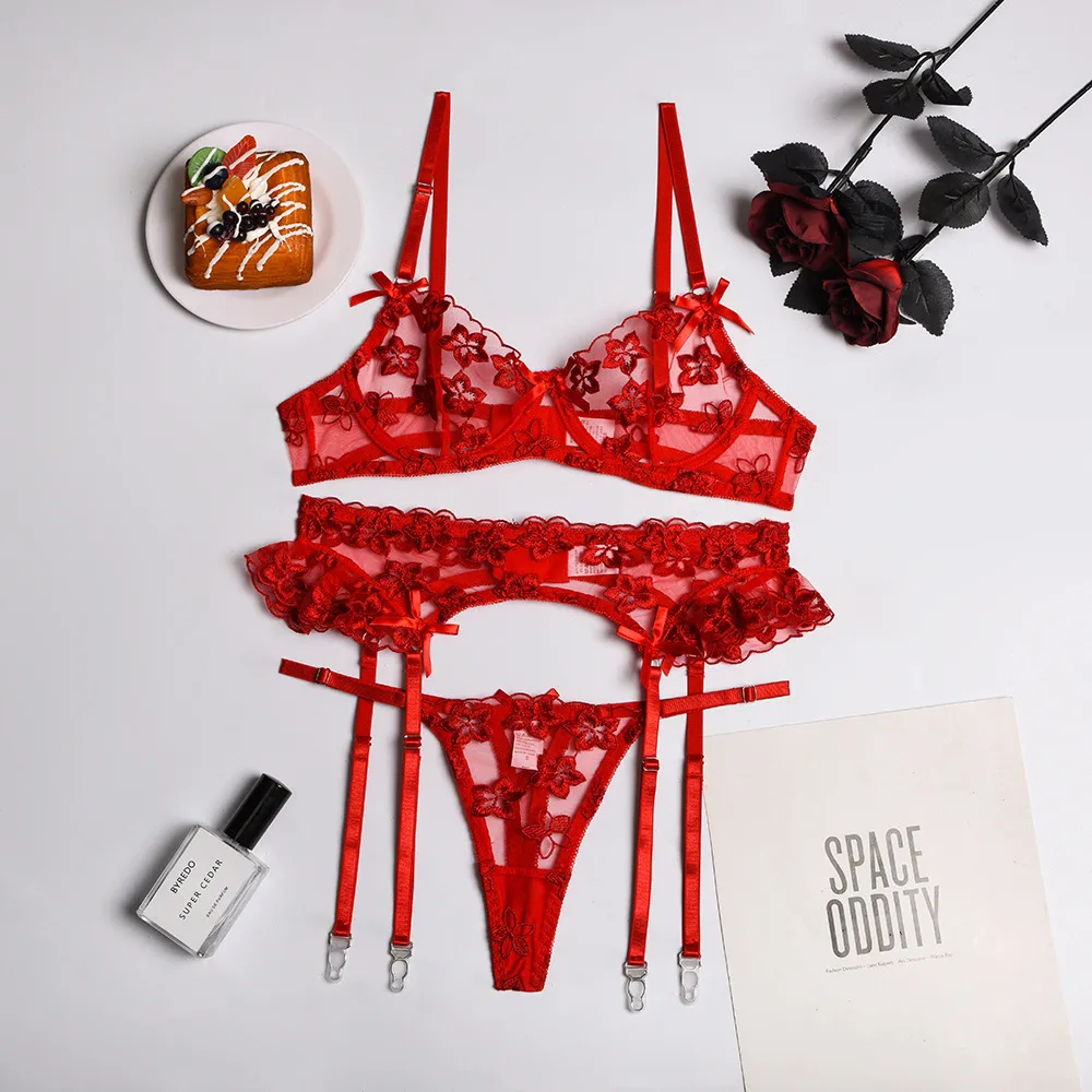 Nihaowholesale Wholesale New Fashion Embroidered Lace See-through Underwear display picture 27