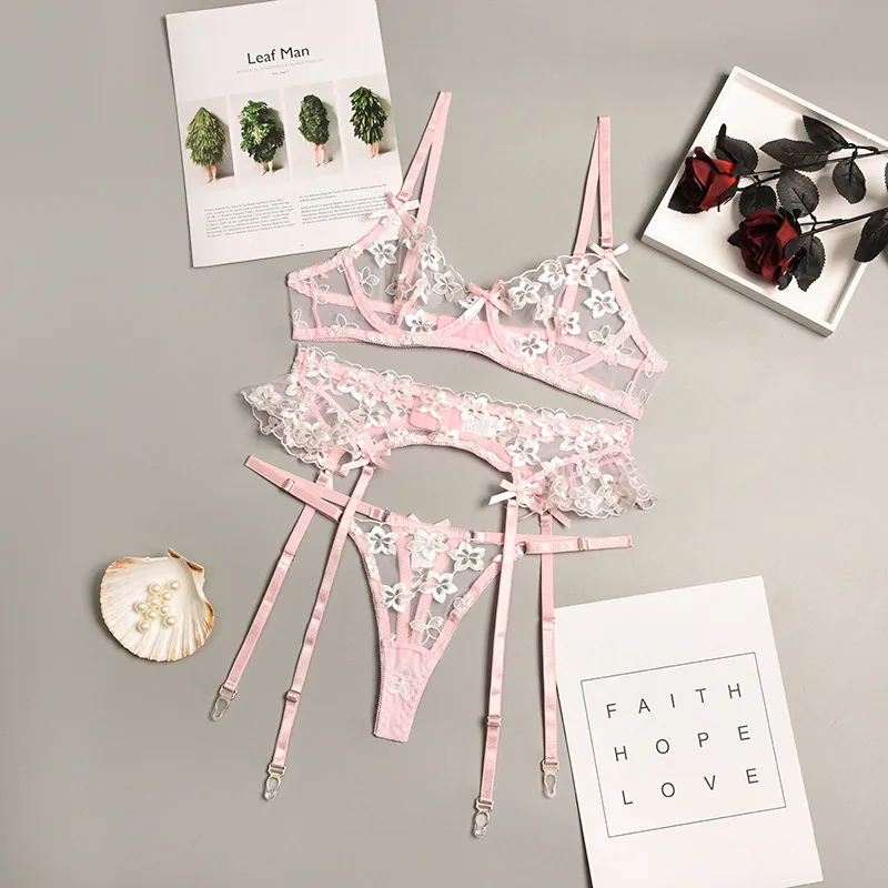 Nihaowholesale Wholesale New Fashion Embroidered Lace See-through Underwear display picture 13