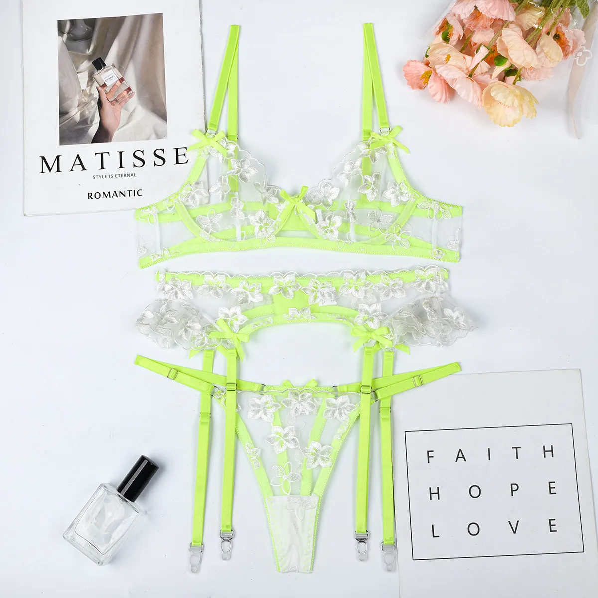 Nihaowholesale Wholesale New Fashion Embroidered Lace See-through Underwear display picture 36