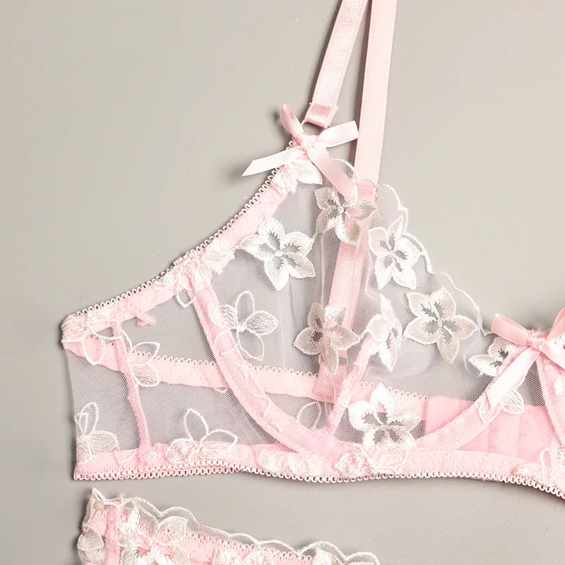 Nihaowholesale Wholesale New Fashion Embroidered Lace See-through Underwear display picture 18