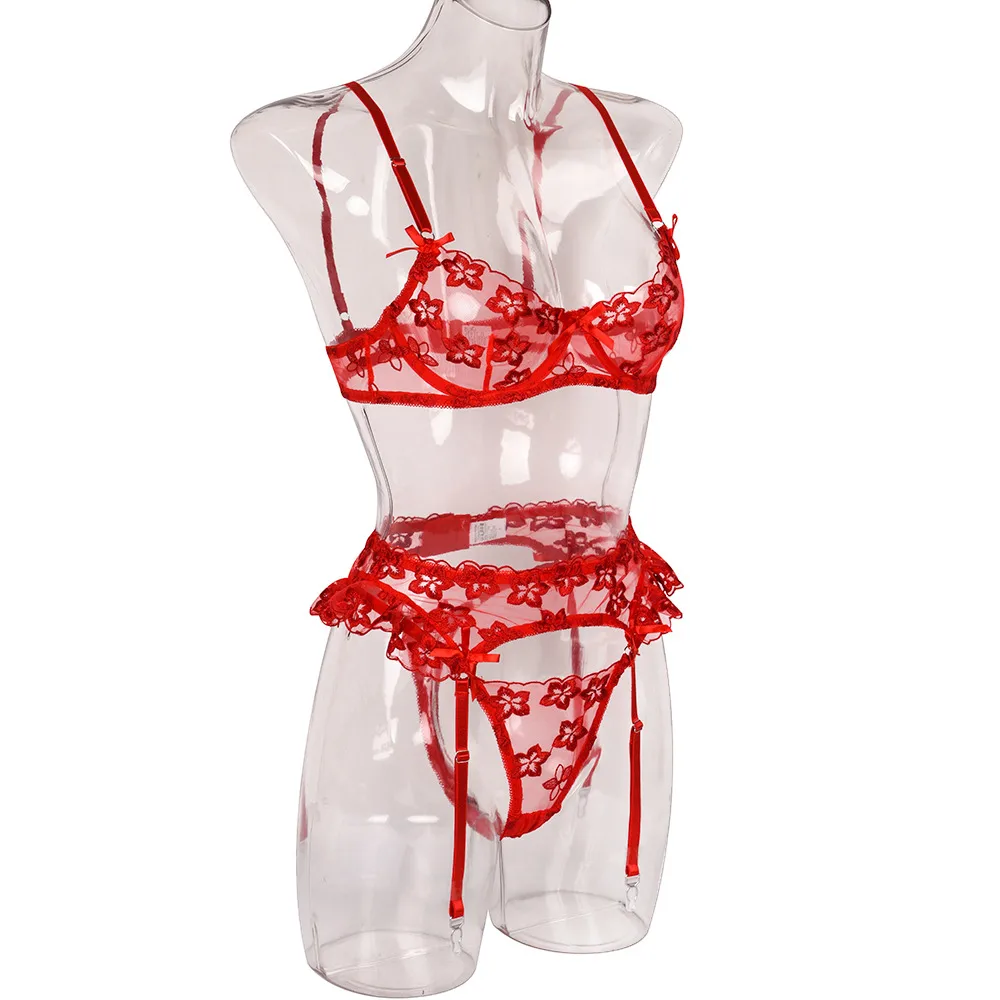 Nihaowholesale Wholesale New Fashion Embroidered Lace See-through Underwear display picture 9