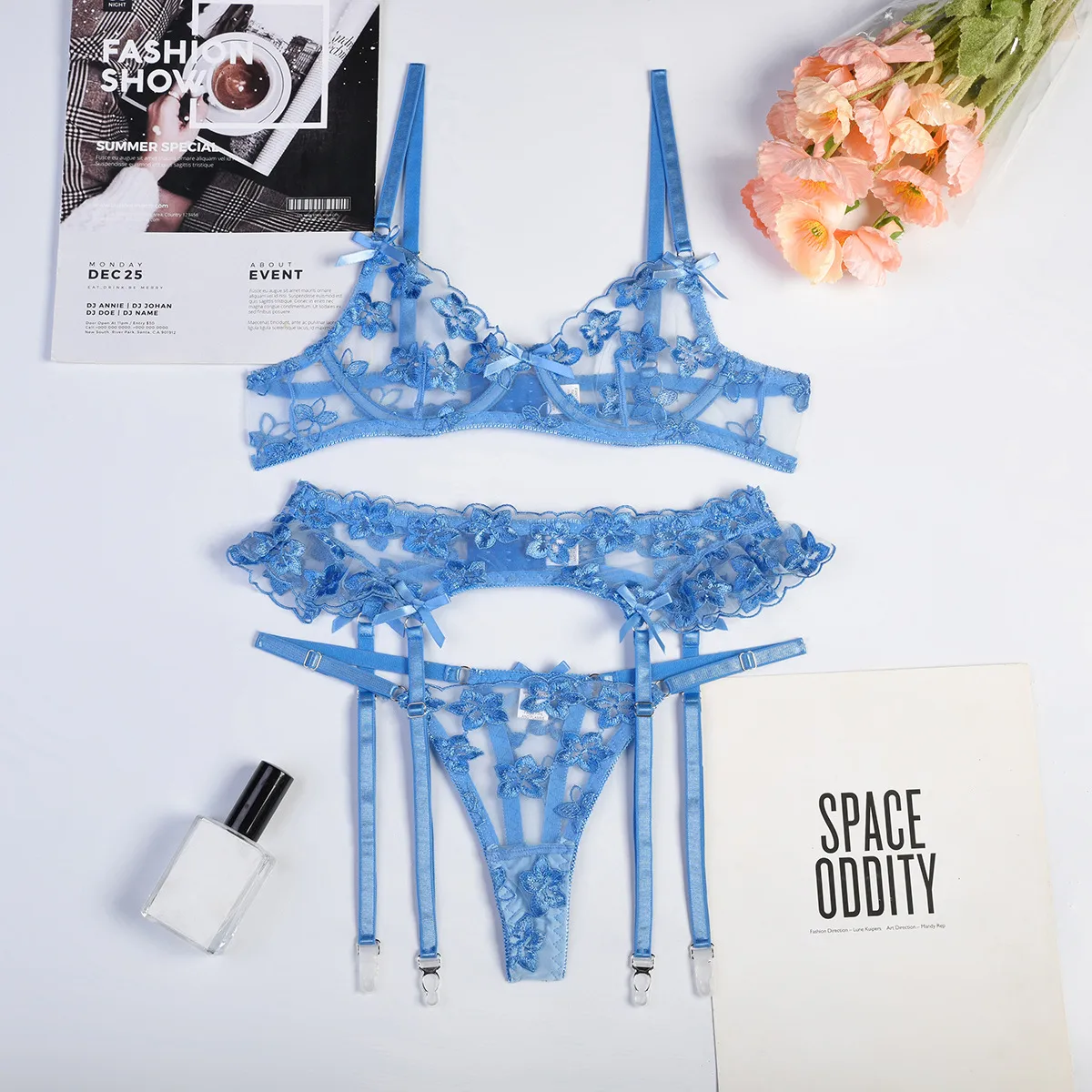 Nihaowholesale Wholesale New Fashion Embroidered Lace See-through Underwear display picture 40