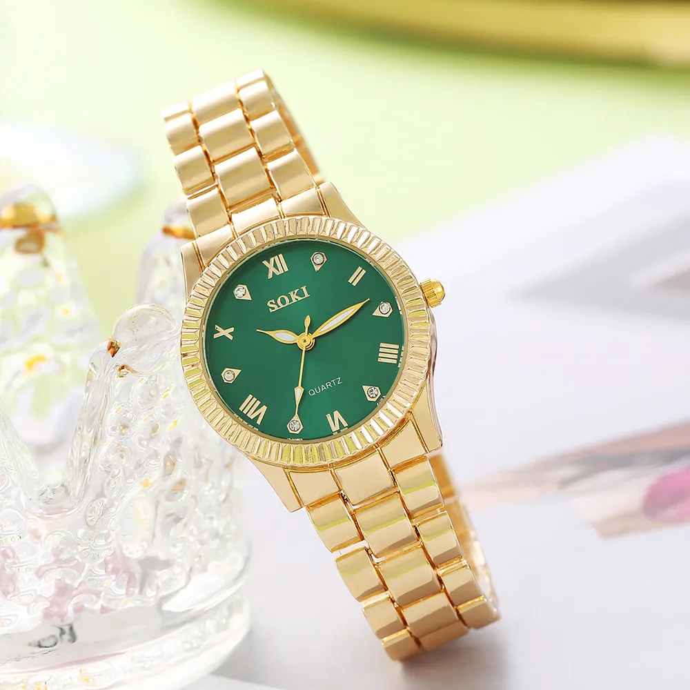 Casual Color Block Buckle Quartz Women's Watches display picture 14
