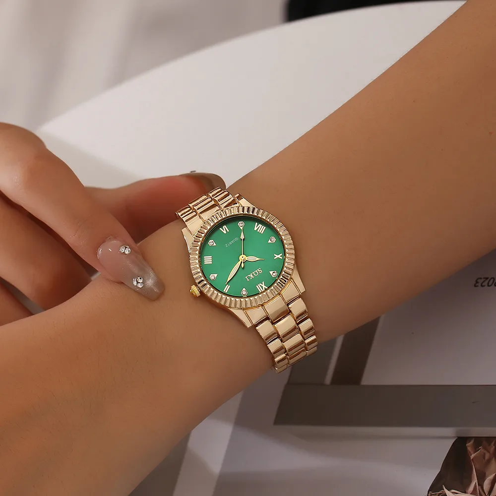 Casual Color Block Buckle Quartz Women's Watches display picture 18