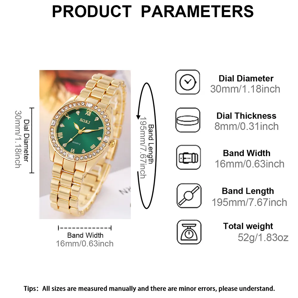 Casual Color Block Buckle Quartz Women's Watches display picture 11