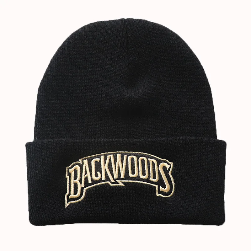 New Autumn And Winter Men's And Women's Warm Wool Hat BACKWOODS Letter Embroidery Men's And Women's Knitted Hat Pullover Hat display picture 10