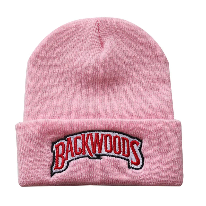 New Autumn And Winter Men's And Women's Warm Wool Hat BACKWOODS Letter Embroidery Men's And Women's Knitted Hat Pullover Hat display picture 11