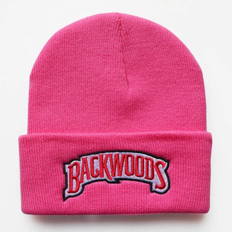 New Autumn And Winter Men's And Women's Warm Wool Hat BACKWOODS Letter Embroidery Men's And Women's Knitted Hat Pullover Hat display picture 5