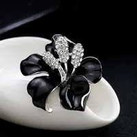 Alloy Fashion Flowers Brooch  (18k Purple Al001-d) Nhdr3128-18k-purple-al001-d main image 5