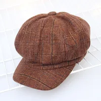 Cloth Korea  Hat  (a-546 Plaid Dark Green) Nhxb0039-a-546-plaid-dark-green main image 4
