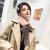 Cloth Korea  Scarf  (1 Dark Apricot + Coffee Leopard) Nhmn0343-1-dark-apricot-coffee-leopard main image 2