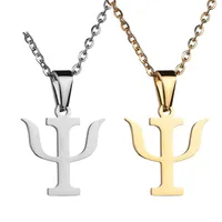 Titanium&stainless Steel Fashion Geometric Necklace  (steel Color) Nhhf1265-steel-color main image 2