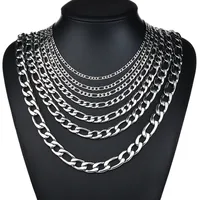 Titanium&stainless Steel Simple Geometric Necklace  (necklace Length 50cm Width 3.5mm) Nhhf1240-necklace-length-50cm-width-3.5mm main image 30