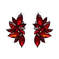Fashion Geometric Inlaid Crystal Alloy Earrings Ear Studs main image 1