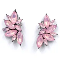 Fashion Geometric Inlaid Crystal Alloy Earrings Ear Studs main image 5