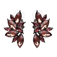 Fashion Geometric Inlaid Crystal Alloy Earrings Ear Studs main image 7