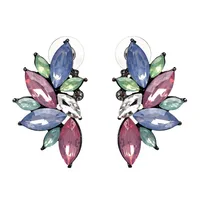 Fashion Geometric Inlaid Crystal Alloy Earrings Ear Studs main image 9