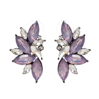 Fashion Geometric Inlaid Crystal Alloy Earrings Ear Studs main image 8