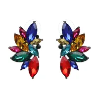 Fashion Geometric Inlaid Crystal Alloy Earrings Ear Studs main image 10