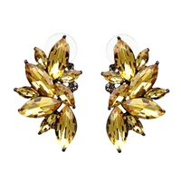 Fashion Geometric Inlaid Crystal Alloy Earrings Ear Studs main image 6