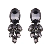 Occident And The United States Alloy Rhinestone Earring (black)  Nhjq8322 main image 2