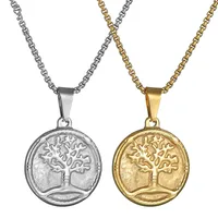 Titanium&stainless Steel Simple Flowers Necklace  (steel Color) Nhhf0884-steel-color main image 1