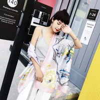 Fashion Silk  Scarf (707 Main Color)  Nhcj0164-707 Main Color main image 3