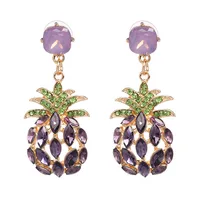 Imitated Crystal&cz Fashion Geometric Earring  (green) Nhjj5083-green main image 2