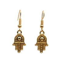 Fashion Palm Plating Alloy No Inlaid Earrings main image 4
