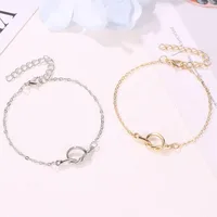 Simple Style Geometric Alloy No Inlaid Women's Bracelets Anklet main image 2