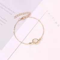 Simple Style Geometric Alloy No Inlaid Women's Bracelets Anklet main image 3