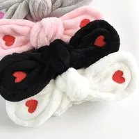 Simple Wild Embroidery Red Little Love Rabbit Ears Hair Band Nhof157671 main image 4